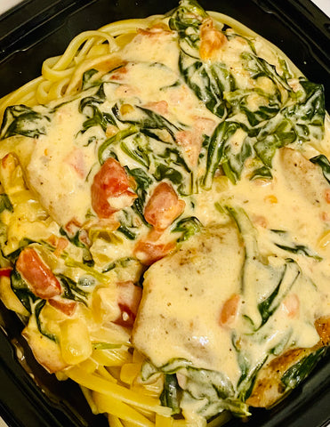 Tuscan chicken with Spinach